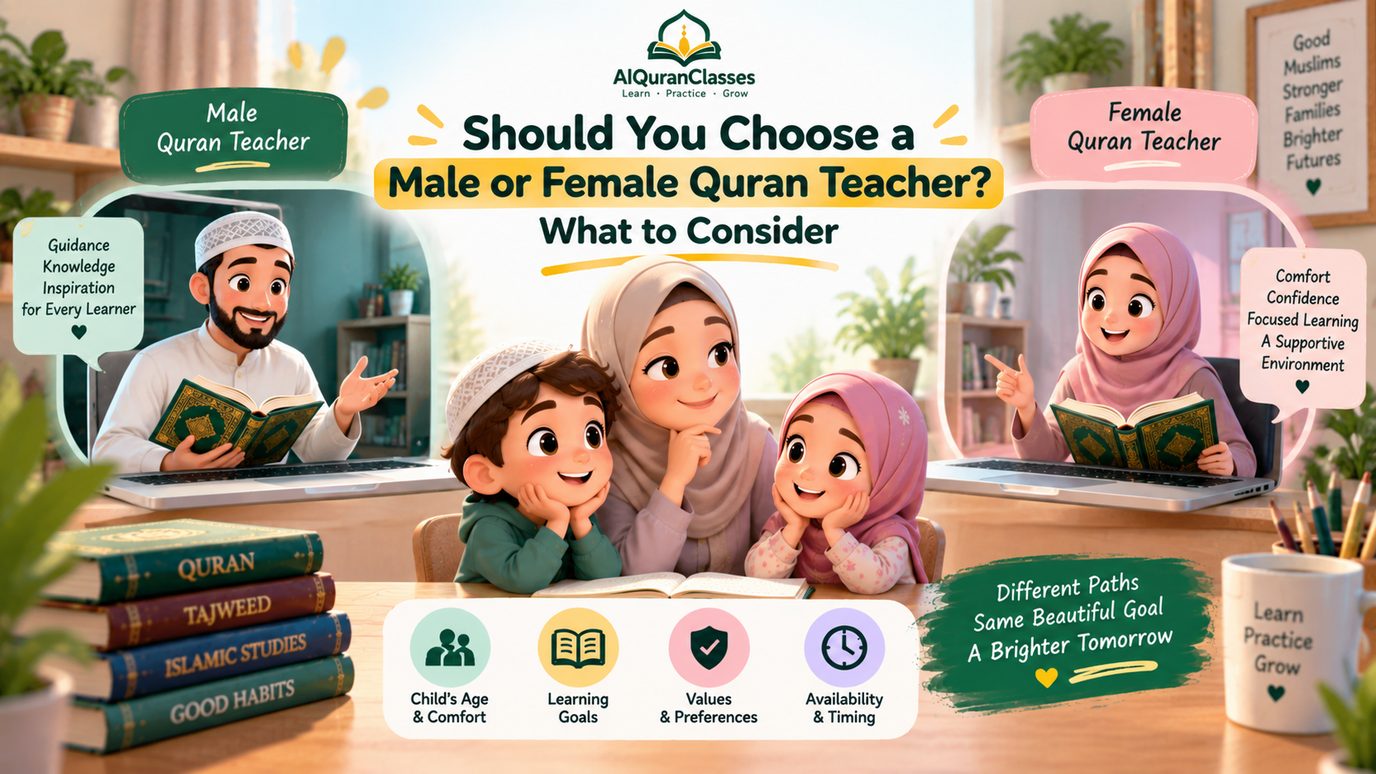 Should You Choose a Male or Female Quran Teacher? What to Consider