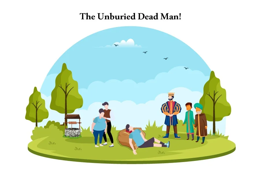 The Unburied Dead Man!