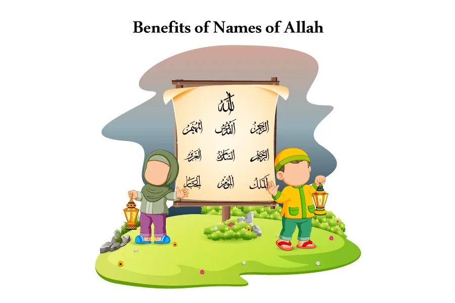 Amazing Benefits of Names of Allah (99)