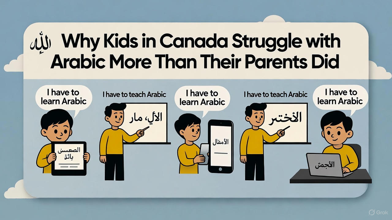 Why Kids in Canada Struggle with Arabic More Than Their Parents Did 2025