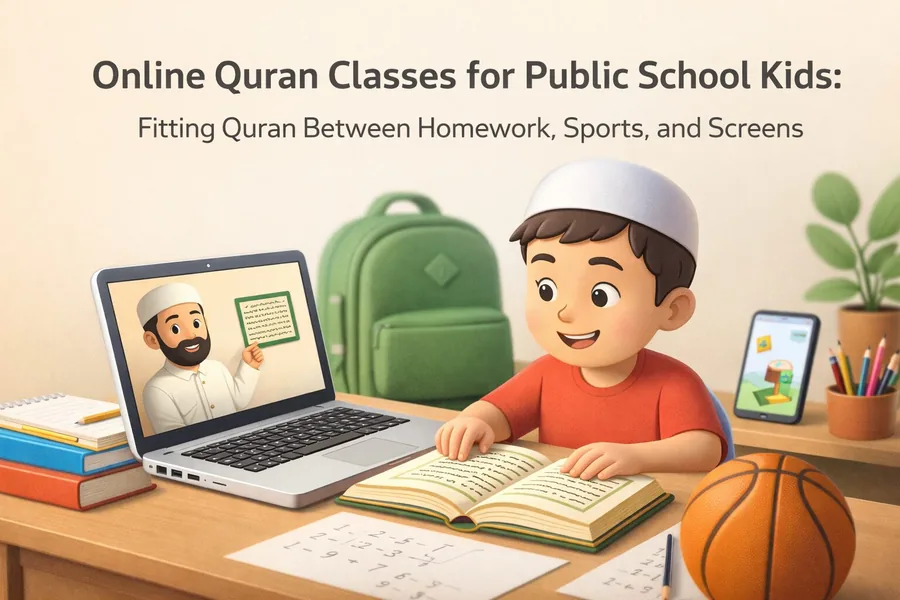 Online Quran Classes for Public School Kids: Fitting Quran Between Homework, Sports, and Screens