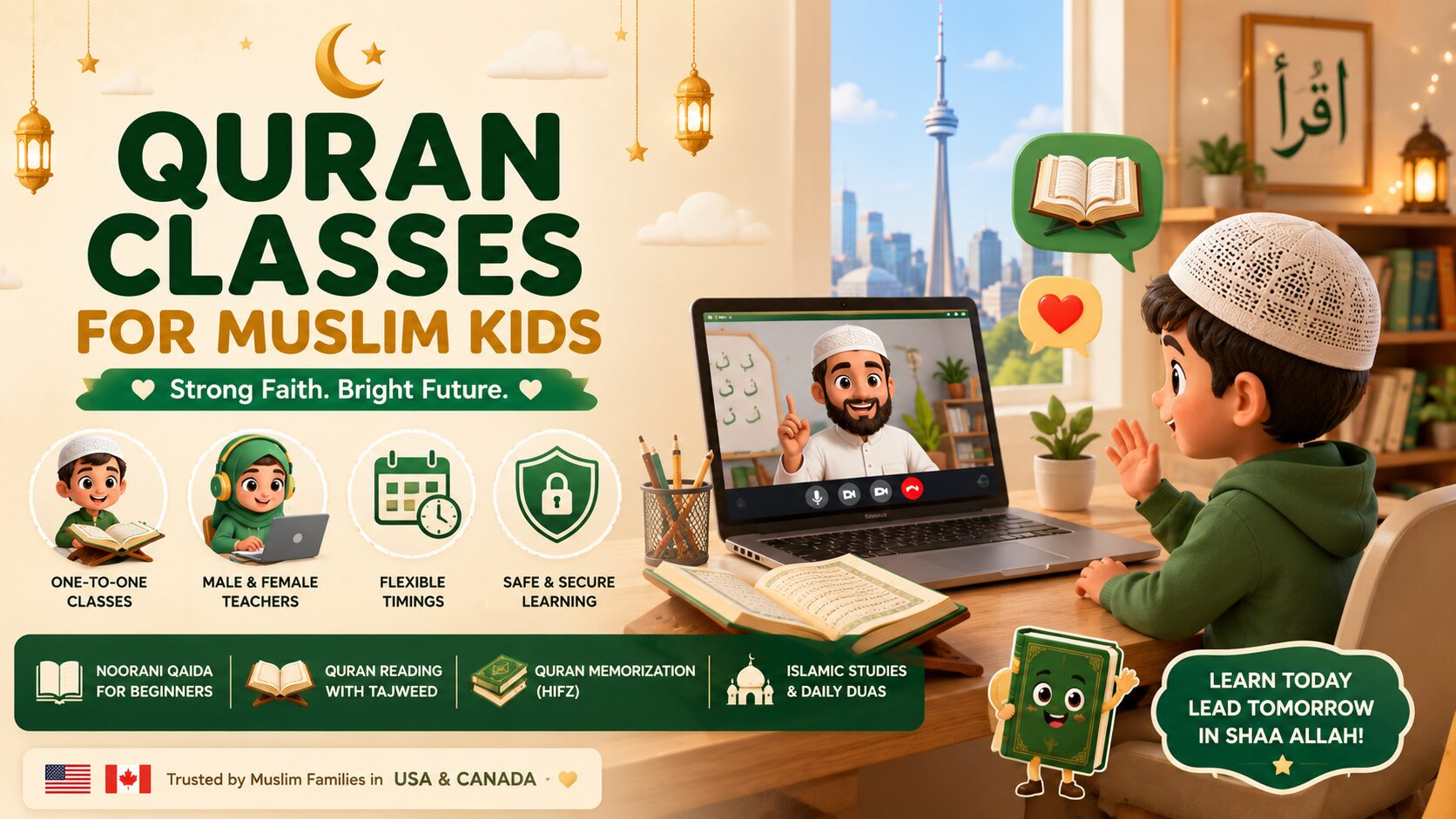 Quran Classes for Muslim Kids: Helping Children Stay Strongly Connected to Islam in North America 2026